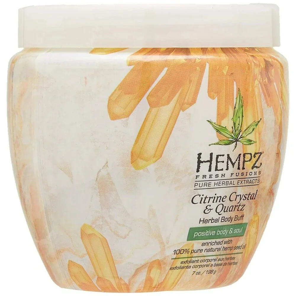 NEW Hempz Citrine Crystal & Quartz Herbal Body Buff - 7 oz - Picture 2 of 8